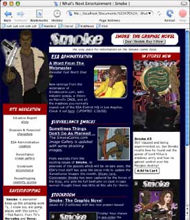 a screenshot of the original site